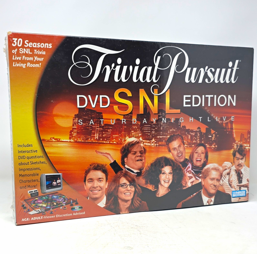 Parker Brothers Trivial Pursuit DVD SNL Edition Saturday Night Live Board Game